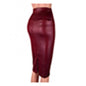High Waist Skirts Bodycon Skirt Sexy Leather Back Split Women Pencil Office Lady Pencil Package Summer Long Skirt