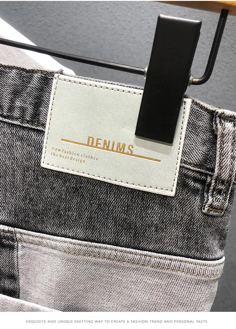 Pants Men Jeans Shorts Hole Streetwear Harajuku Slim Straight Denim Shorts Summer Casual Baggy Ripped Jeans for men clothing