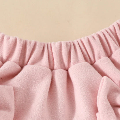 Baby Girls Clothes New Year Set 0-3Y Long Sleeve Big Bow Top Irregular Skirt and Beret 3Pcs Toddler Christmas Clothes