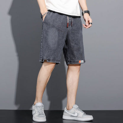 Men's Loose Baggy Denim Short Men Jeans Fashion Streetwear Hip Hop Long Capri Cargo Shorts Pocket Male pantaloons cartos