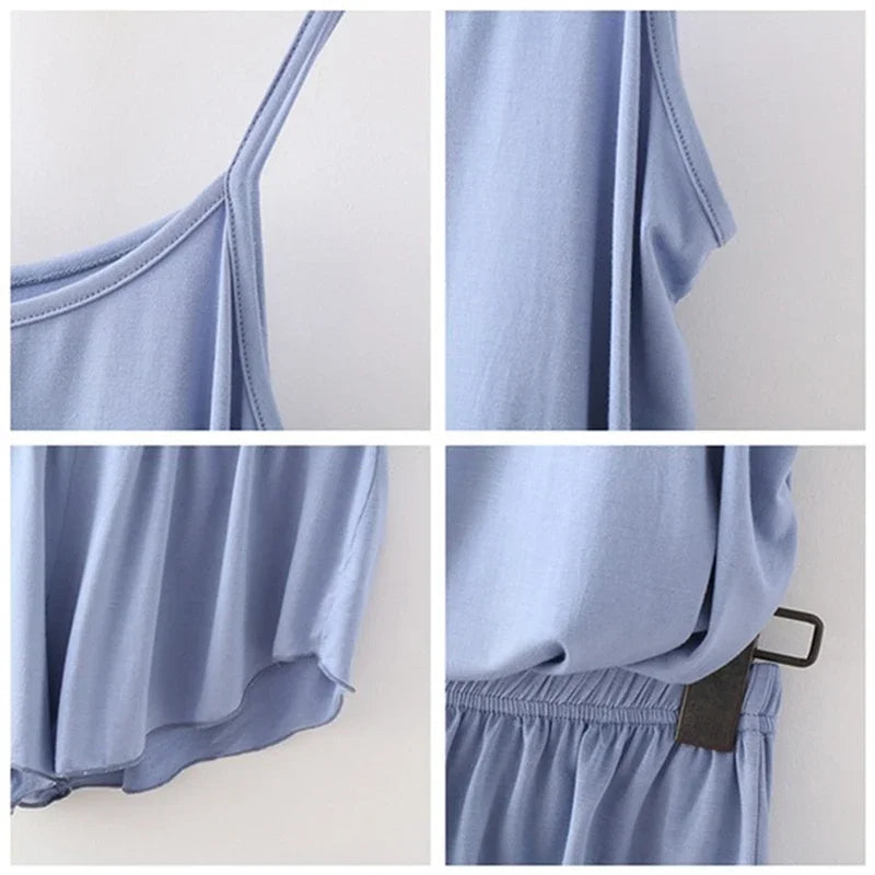 Summer Pajamas Woman Sleepwear Short Set Pajamas Pajama Set Nightwear Comfortable Short Sleeve T Shirts and Shorts Home Clothes