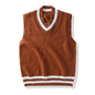 Men Knit Sweater Vest ins sweater vest Korean fashion clothes