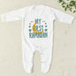My First Eid/Ramadan Print Baby Sleepsuit Newborn Bodysuit Infant Long Sleeve Romper Ramadan Islamic Muslim Baby Keepsake Outfit