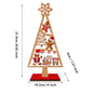 Holiday Wooden Decoration Compact Wooden Christmas Tree Wooden Tabletop Christmas Tree Christmas Party Ornament For Shelf Table