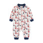 Newborn Baby 2-way Zipper Romper Cotton One-piece suit 0-24 Months Long Sleeve Newborn Baby Pajamas Comfortable Breathable