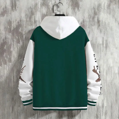 2025 New Jacket Coat Letter Printed  Wear Men Baseball Jacket Casual Long Sleeve Stand Jackets Men's Coats Sweatshirts Outerwear