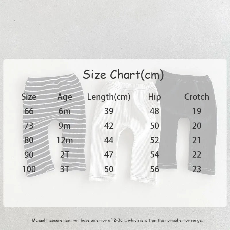 MILANCEL 2025 Autumn Baby Pants 0-3 Y Korean Style Toddler Girls Solid Big PP Leggings Infant Boys Cotton Slim Fit Trousers