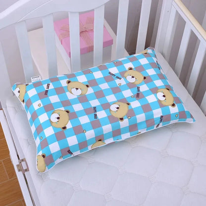 Cartoon Crib Pillow Case Home 100% Cotton Baby Pillowcase Four Seasons Pillowcase Side Zipper Children's Room Pillow Cover