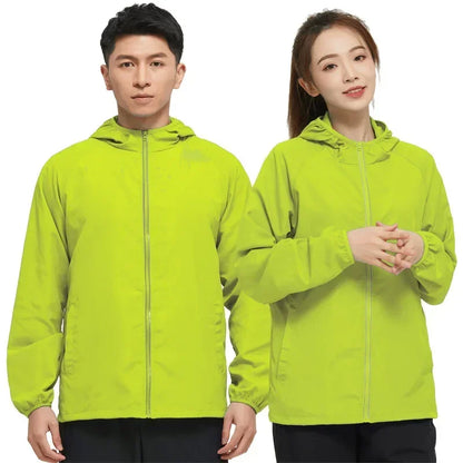 Men's Hiking Jackets Waterproof Women Sun Protection Windbreaker Camping Climbing Outdoor Coat Unisex Portable Clothes