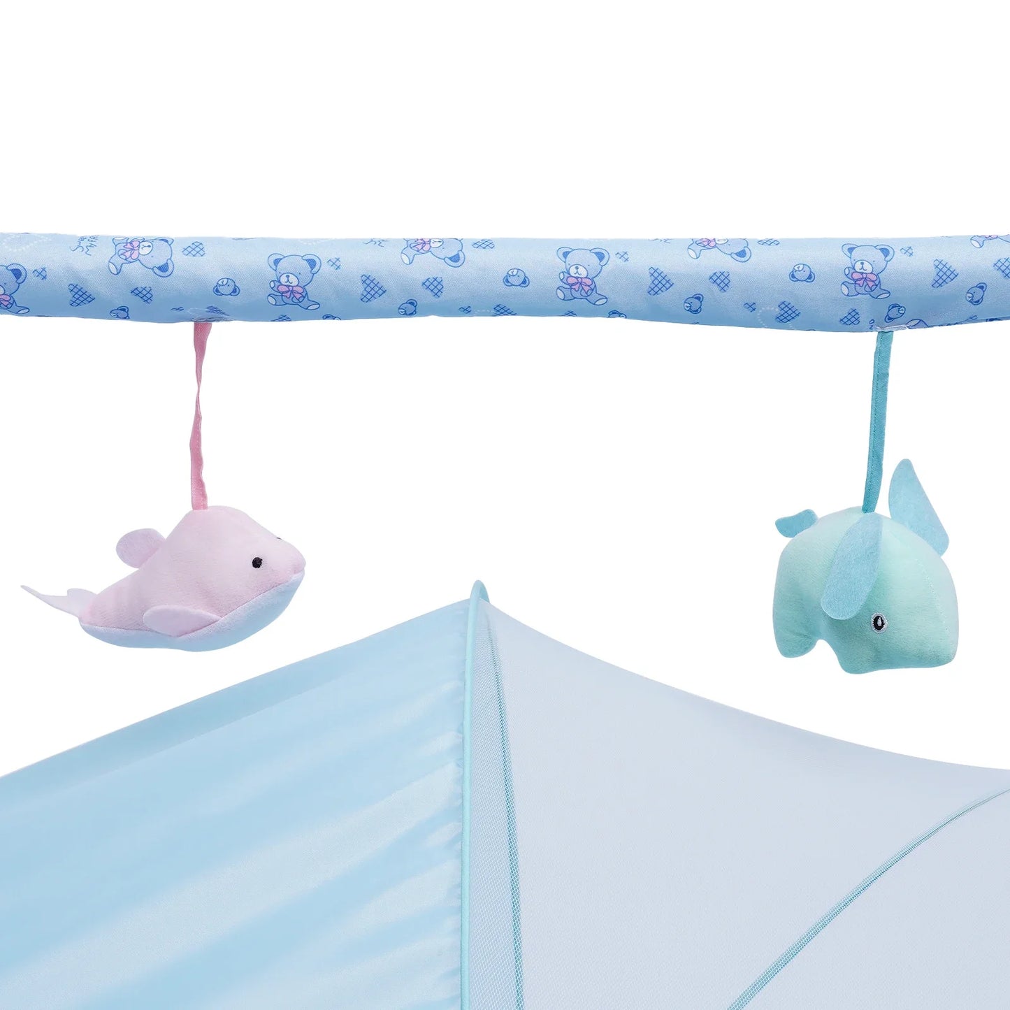 Electric Baby Crib Cradle Auto-Swing Newborn Sleep Bed Infant with Bluetooth blue with Chair + Music + Mat + Net