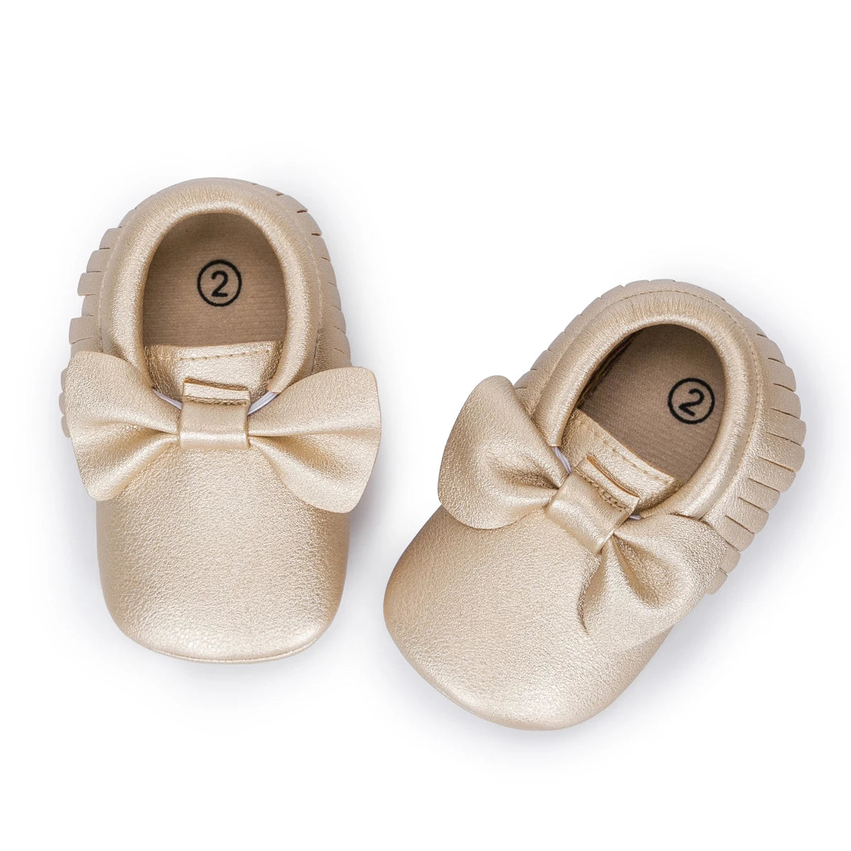 Meckior Baby Shoes Newborn Infant Boy Girl First Walker PU Sofe Sole Princess Bowknot Fringe Toddler Baby Crib Shoes Casual