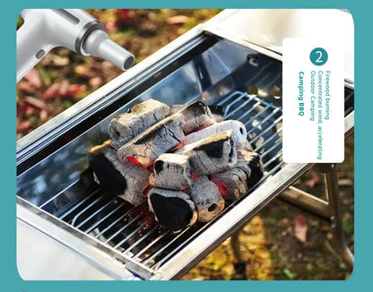 Wireless Hair Dryer Multifunctional  Air Duster Blower Travel Portable USB Rechargeable Negative Ions Blow Dryer