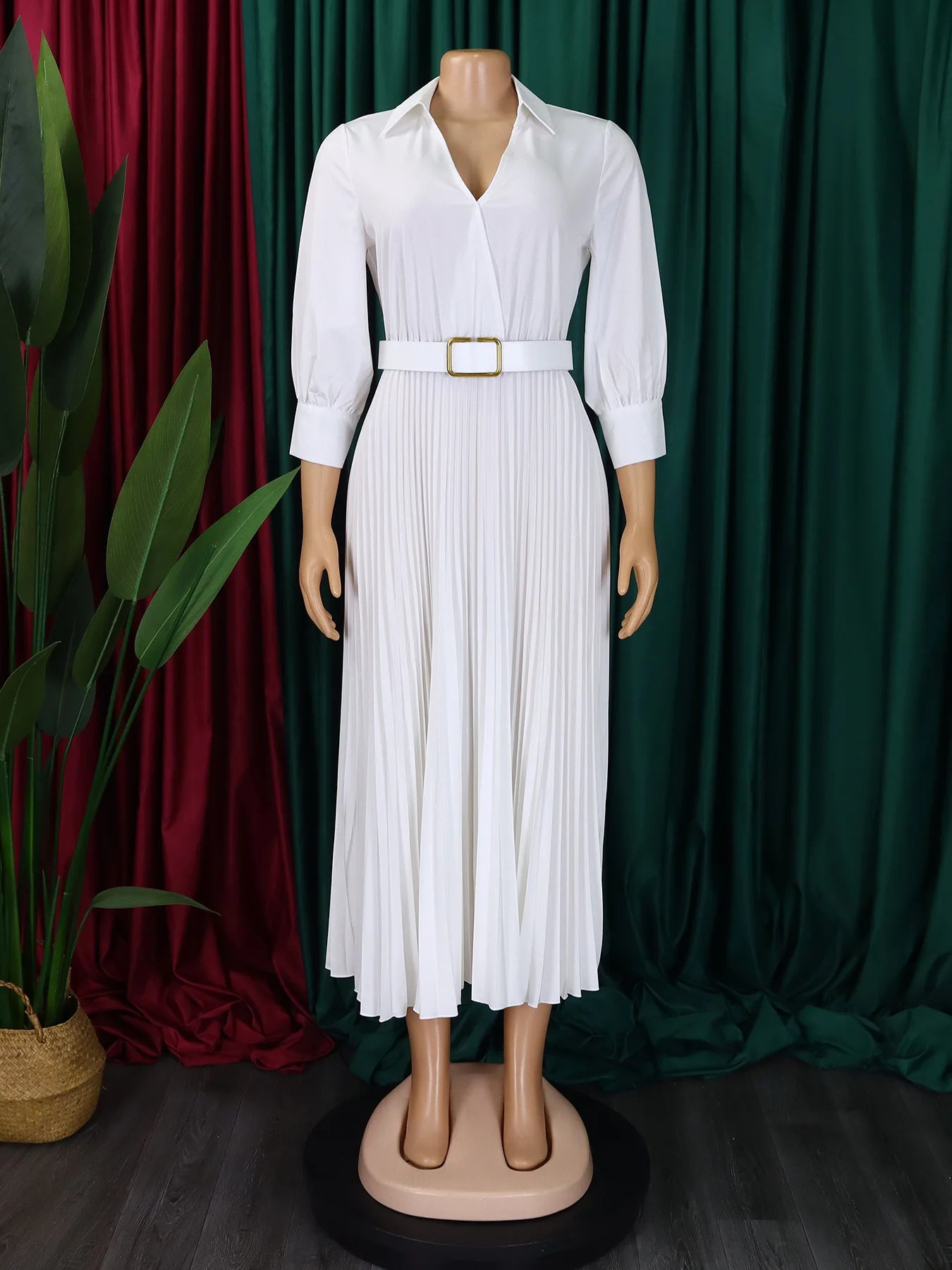 Women's 2025 New Autumn Fashionable Solid Color Large Size Dress Vespids Largos Wedding Dress Elegant Party Dresses For Women