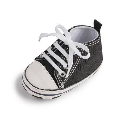 Meckior New Baby Canvas Sneakers Anti-slip Soft Plaid Baby Boy Girl Shoes Newborns First Walkers Infant Baby Unisex Casual Shoes