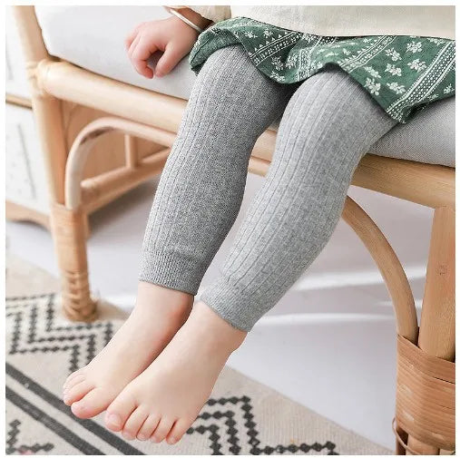 Spring Autumn Baby Pants Newborn Girls Leggings Soild Color Cotton Ribbed Pants Kids Children Leggings 0-6 Years for Girls Boys