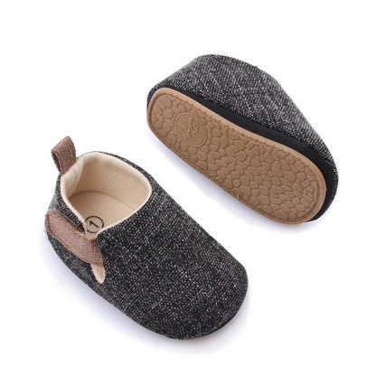 Meckior Casual Baby Boys Girls Shoes Soft Sole Rubber First Walkers Non-slip Solid Color Outdoor Infant Newborns Crib Shoes
