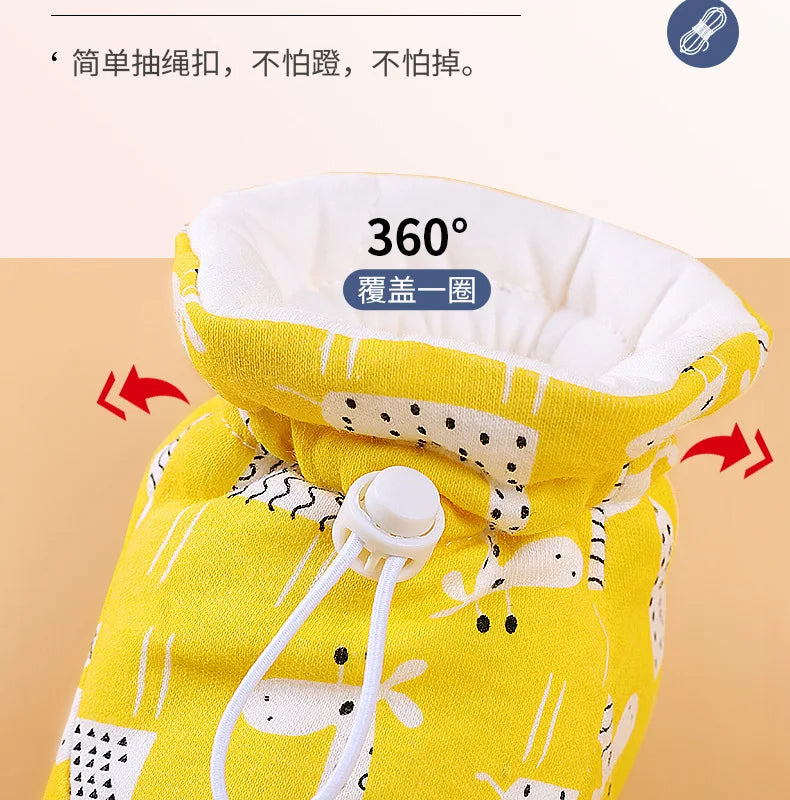 Newborn Baby Shoes for Boys Girls Winter Warm Thicken Plush Toddler Shoes Soft Sole Kids Short Booties Infant First Walker