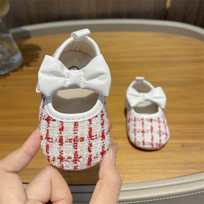 Cute Baby Girls Shoes Princess Infant Mary Jane Flats ﻿Crib Shoes Dress Shoes Non-Slip Pre walkers Shoes for Infants