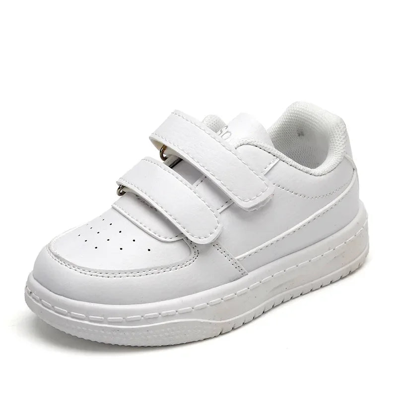Autumn Kids White Sneakers Leisure Soft Bottom Fashion Boys Girls Sport Shoes All-match Children Trainers Non-slip Running Shoes