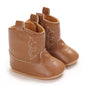 Baby Boots Made Of Soft PU and High-quality Cotton 2024 New Autumn and Winter Short Boots With Rubber Soles and Anti Slip Baby