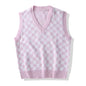Men Knit Sweater Vest ins sweater vest Korean fashion clothes