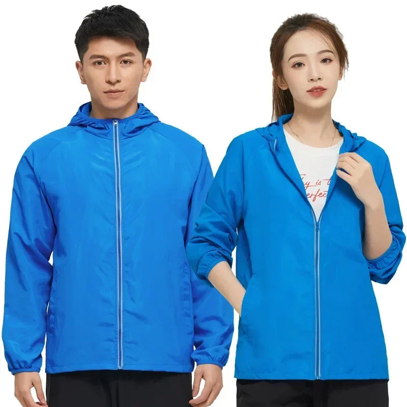 Men's Hiking Jackets Waterproof Women Sun Protection Windbreaker Camping Climbing Outdoor Coat Unisex Portable Clothes