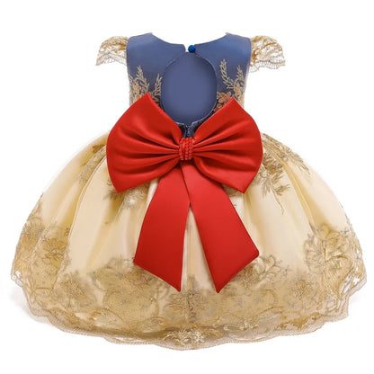 Baby Girls Christmas Dress 3 6 9 12 18 24 Months Toddler Newborn Lace Princess Dress 1 Year Old Birthday Party New Year Costume