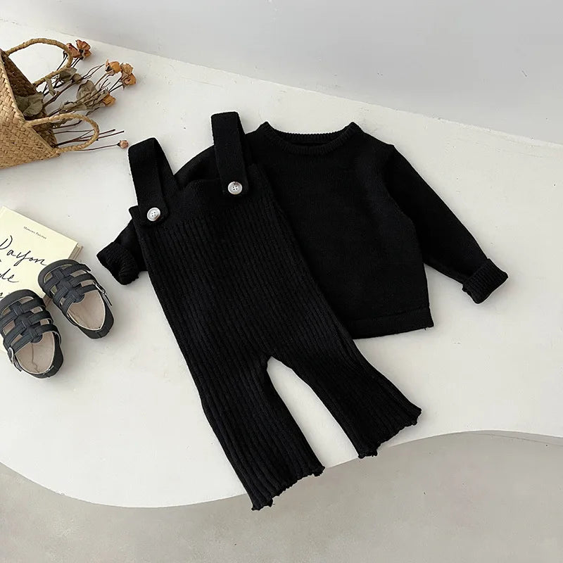 Baby Boys Girls Knitted Pants Children Casual Fashion Jumpsuits Kids Autumn Spring Trousers 2025 New Infant Clothing 0-3 Years