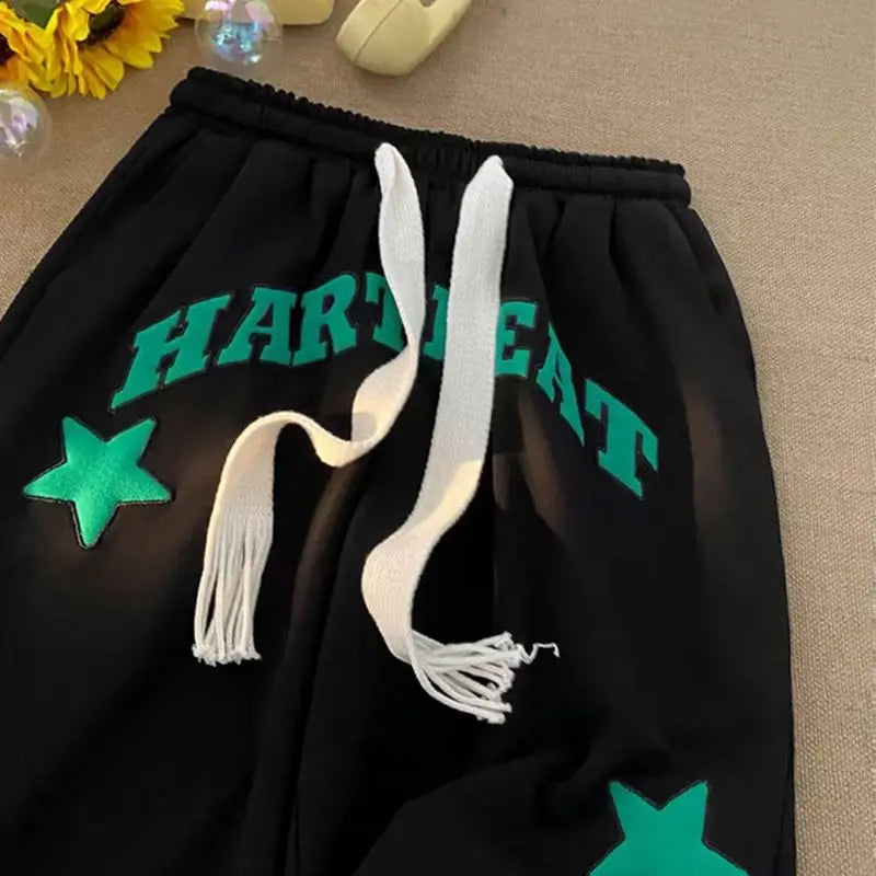 Summer Men Y2k Shorts Letter star Foam Print Shorts Casual Fashion Loose Sweatpants Gym Basketball Short Pants Streetwear 8XL