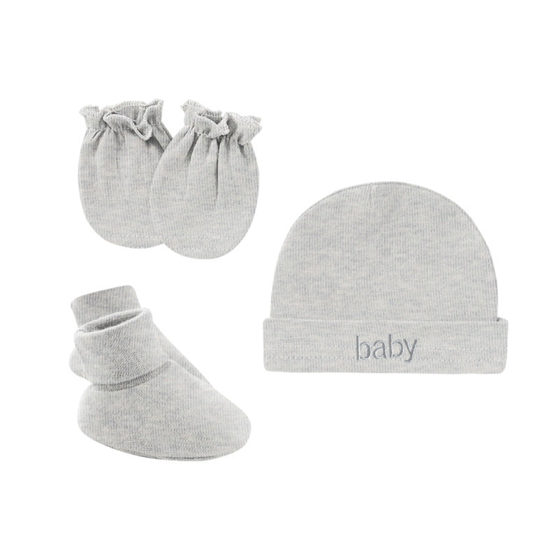 Baby Newborn Cotton Hat Gloves Foot Cover Set Newborn Single Layer Kit for Baby Girls Boys Birth Keeping Warm Clothes