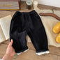 MILANCEL 2025 Spring Autumn Solid Kids Boys Straight Pants Fashion Children Clothing Trousers Brief Jeans for 1-6 Years