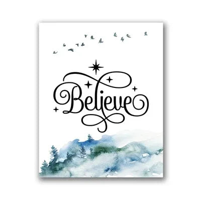 Holiday Décor Christmas Theme Posters Prints Nordic Wall Art Canvas Painting Pictures Home Room Decor Christmas Gifts