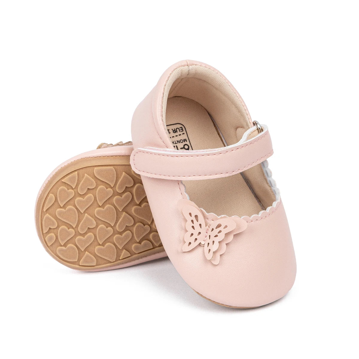 Girls Princess Shoes Bowknot Rubber Sole Anti-slip PU Leather Baby Shoes Newborns First Walkers Crib Shoes Spring Autumn