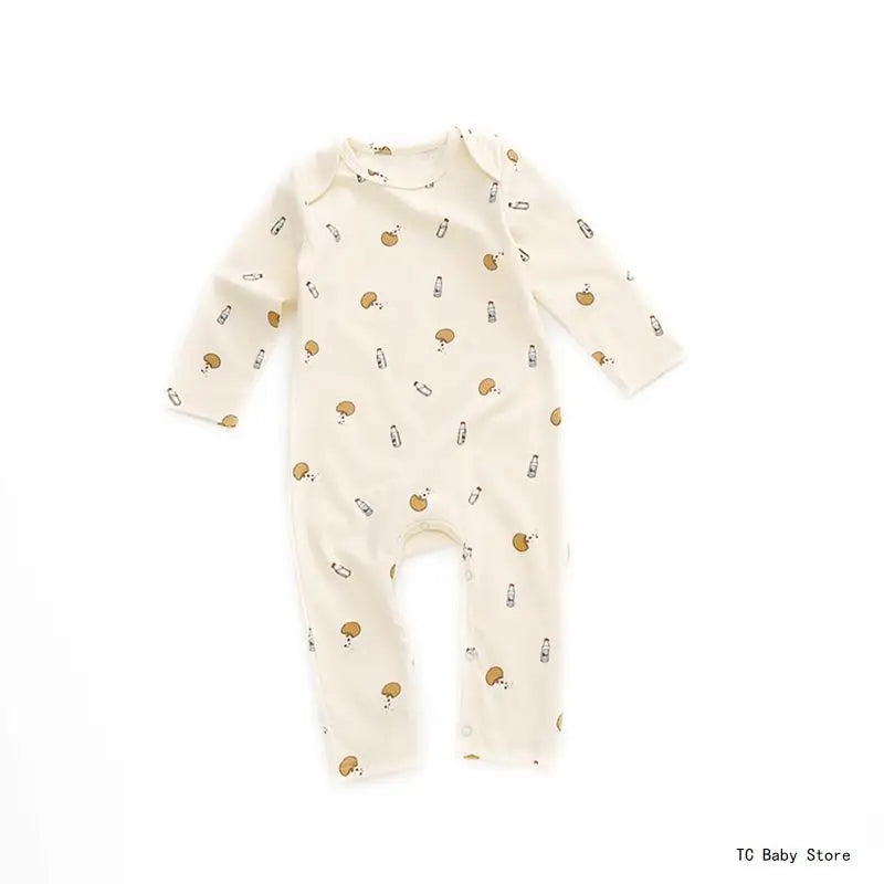 KS Baby Romper Boys Girls Crawling Suit Long Sleeve Rompers Newborn Bodysuit Brand Lemon Clothes Cotton Onesie One-piece