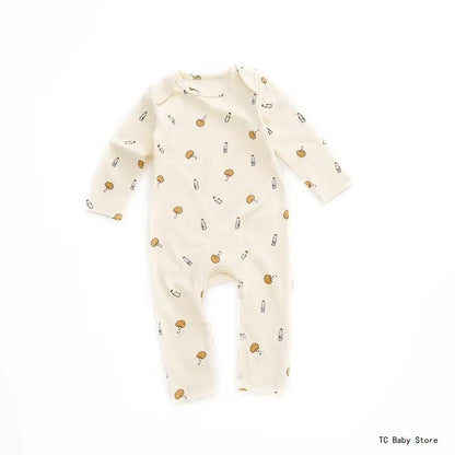 KS Baby Romper Boys Girls Crawling Suit Long Sleeve Rompers Newborn Bodysuit Brand Lemon Clothes Cotton Onesie One-piece