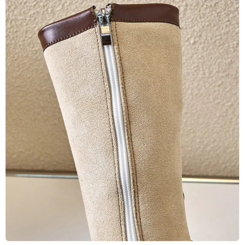 Children High Boots for Girls 2025 Autumn Winter New Fashion and Comfortable British Style Casual Versatile Trendy Leather Shoes