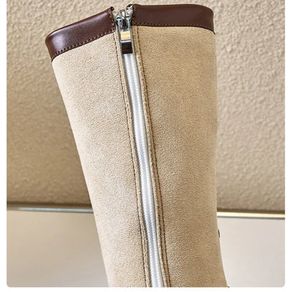 Children High Boots for Girls 2025 Autumn Winter New Fashion and Comfortable British Style Casual Versatile Trendy Leather Shoes