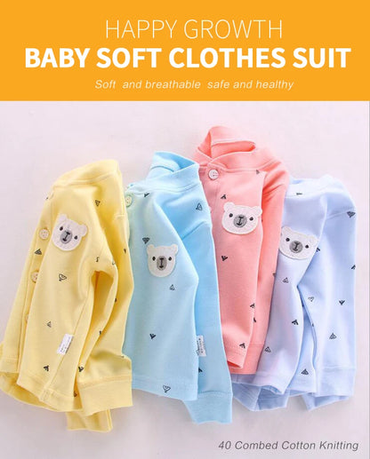 Baby Clothes Underwear r Kids Tops Pants Newborn Pajama Suit Home 100% Cotton Sets Boy Girls Warm Autumn Children's Clothing