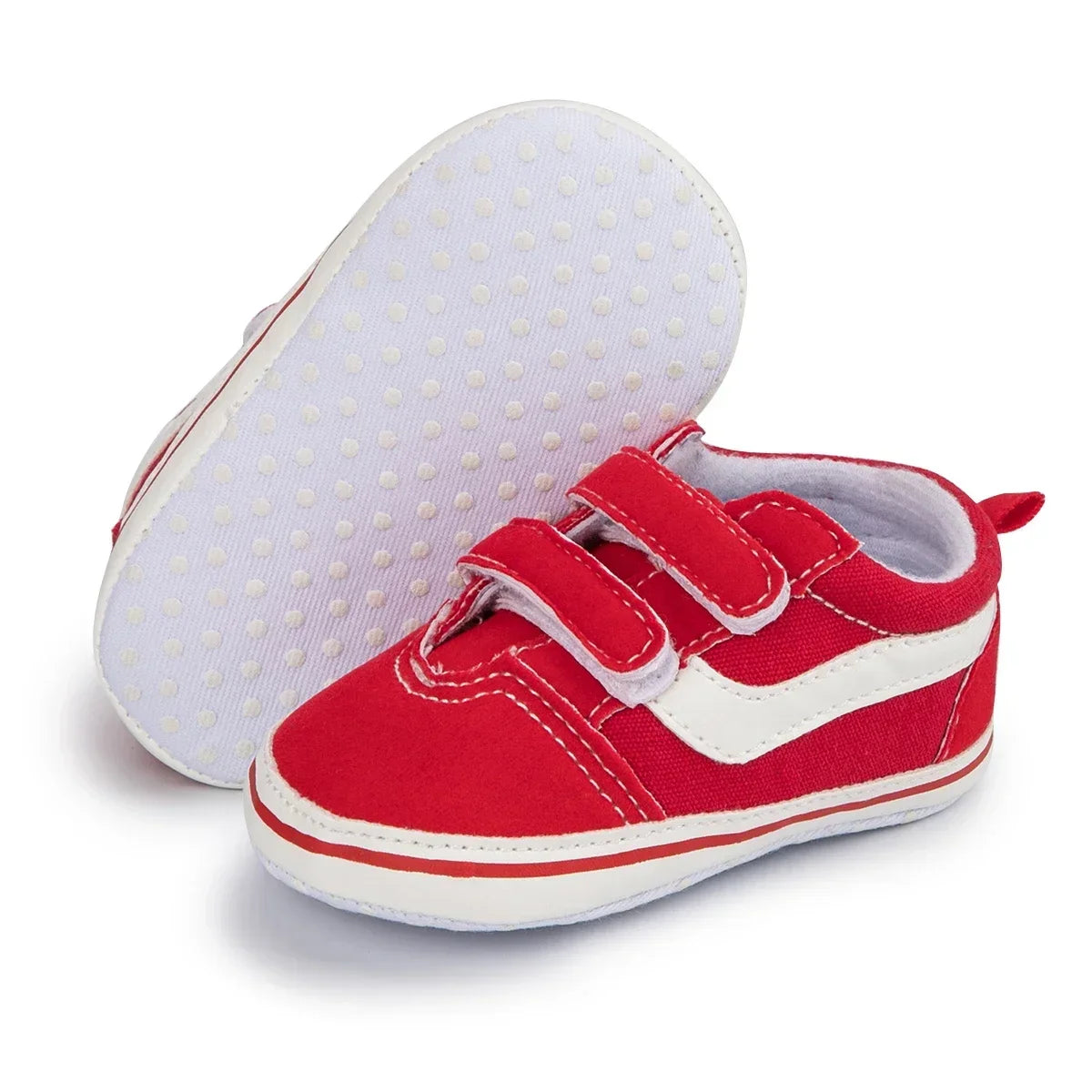 2025 Baby Canvas Sneakers Classic Stripes Casual Baby Boy Girl Shoes Anti-slip Soft First Walkers Infant Baby Unisex Shoes