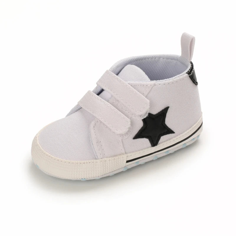 Hot Selling Baby Shoes Classic Soft Sole Shoes Newborn Casual Fashion Sports Shoes Infant Toddler  Solid Color Strips Crib Shoes