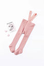 Baby Cute Knitted Tights Boys Girls Pantyhose Casual Suspender Tights Infant Toddler Autumn Spring Leggings Solid Color Clothing