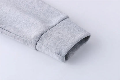 New Fashion Loose Hoodies For Men Spring and Autumn Casual Hooded Sweatshirt Men's Simple Tops Solid Color Thick Clothing Male