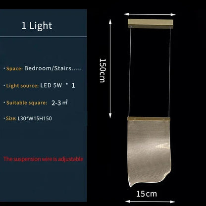 Modern Simple Led Luxurious Duplex Building Large Chandelier Living Room Creative Villa Pendant Lamp Stair Dining Hall Lighting