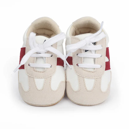 Newborn Baby Sneakers Letter Patchwork Baby Casual Shoes Anti-slip Hundred Toddler Baby Boys Girls Shoes 0-18 Months