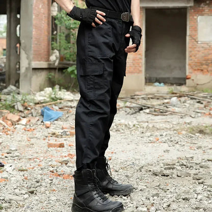Black Military Tactical Cargo Pants Men Combat Tactical Sweatpants Men's Working Pants Overalls Casual Trouser Pantaloon Homme CS