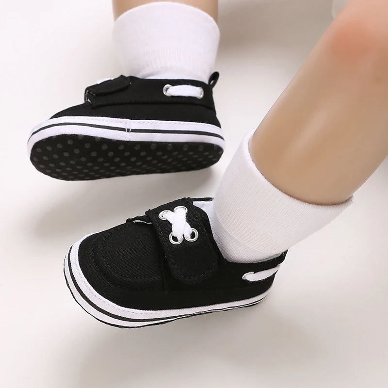 Newborn Baptist Shoes New Leather Gentleman Shoes Anti-slip Soft Bottom Indoor Baby Boys and Girls Casual Shoes Walking Shoes