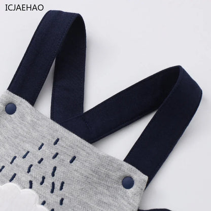 2025 Newborn Baby Boys Pants Bodysuits Girls Cute Suspender Rompers Kids Clothing Toddler Bodysuit Jumpsuit Bottoms 0-24 Months