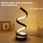 Table Lamps for Living Room, Modern Spiral Dimmable LED Table Lamp, Small Bedside Lamps, Nightstand Lamp for Bedroom Office Home