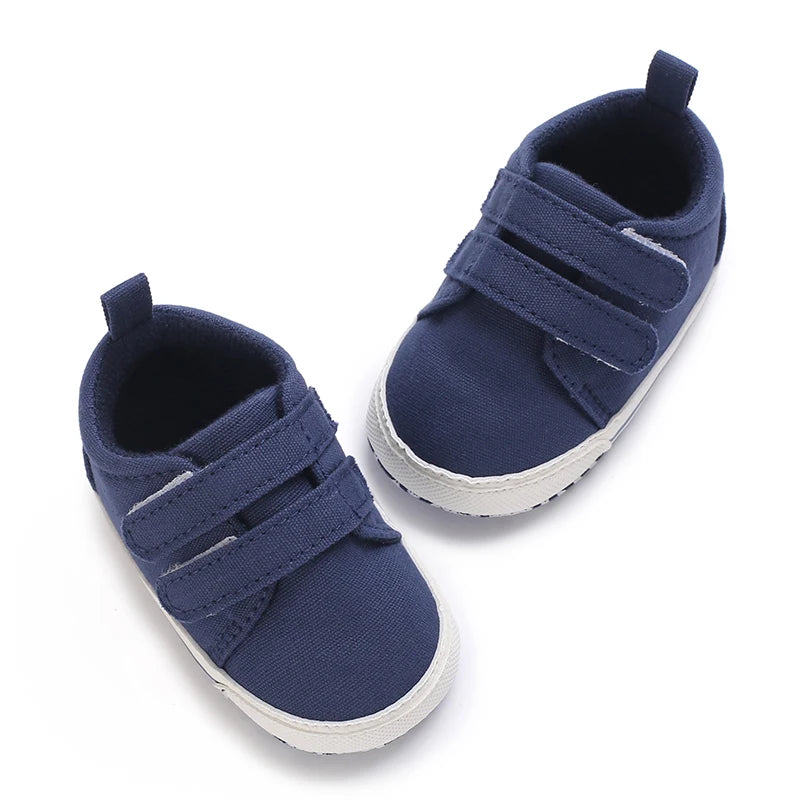 0-18M Newborn Baby Shoes Boy Girl Classical Sport Soft Sole PU Leather Multi-Color First Walker Casual Sneakers Baptism Shoes