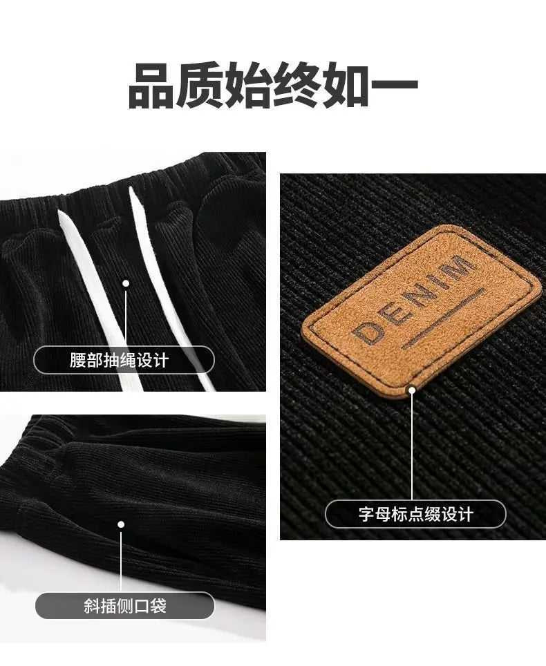 2025 New Design Spring Autumn Straight Sweatpants men baggy pants Men's pants joggers Male Loose Grey Casual Pants for men's